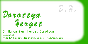 dorottya herget business card